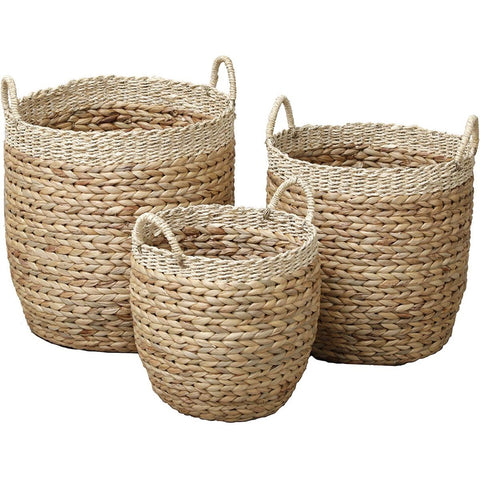 Cotton Basket - Cream/Mottled Brown - Various Sizes