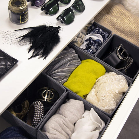 Premium Shoe Organiser Grey 8 Compartments