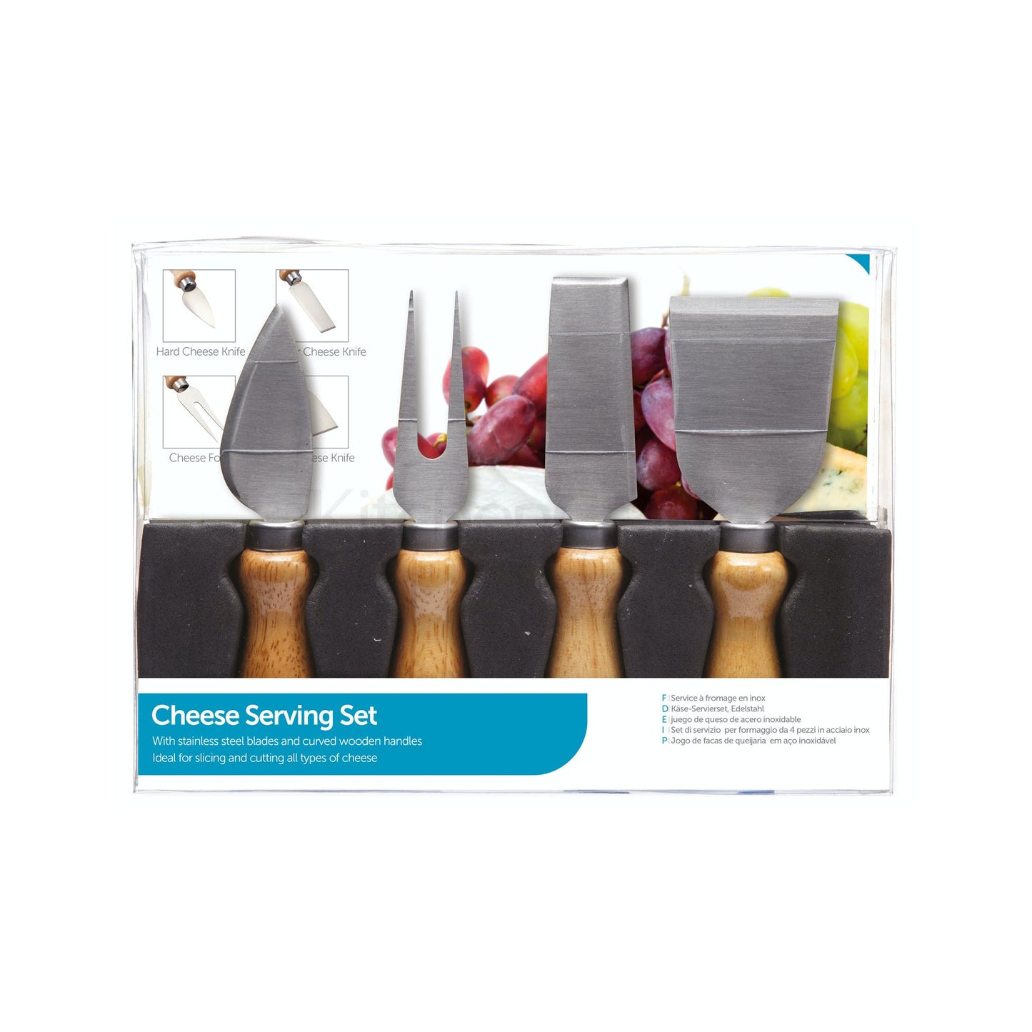 KitchenCraft 4 Piece Cheese Knife Set