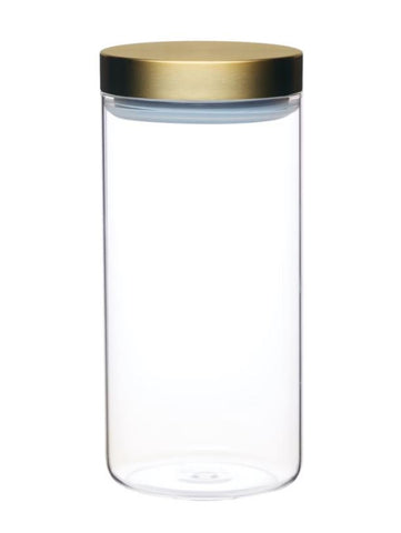 Glass Bottle with Bamboo Lid