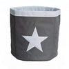 Store Basket Grey White Star - The Organised Store