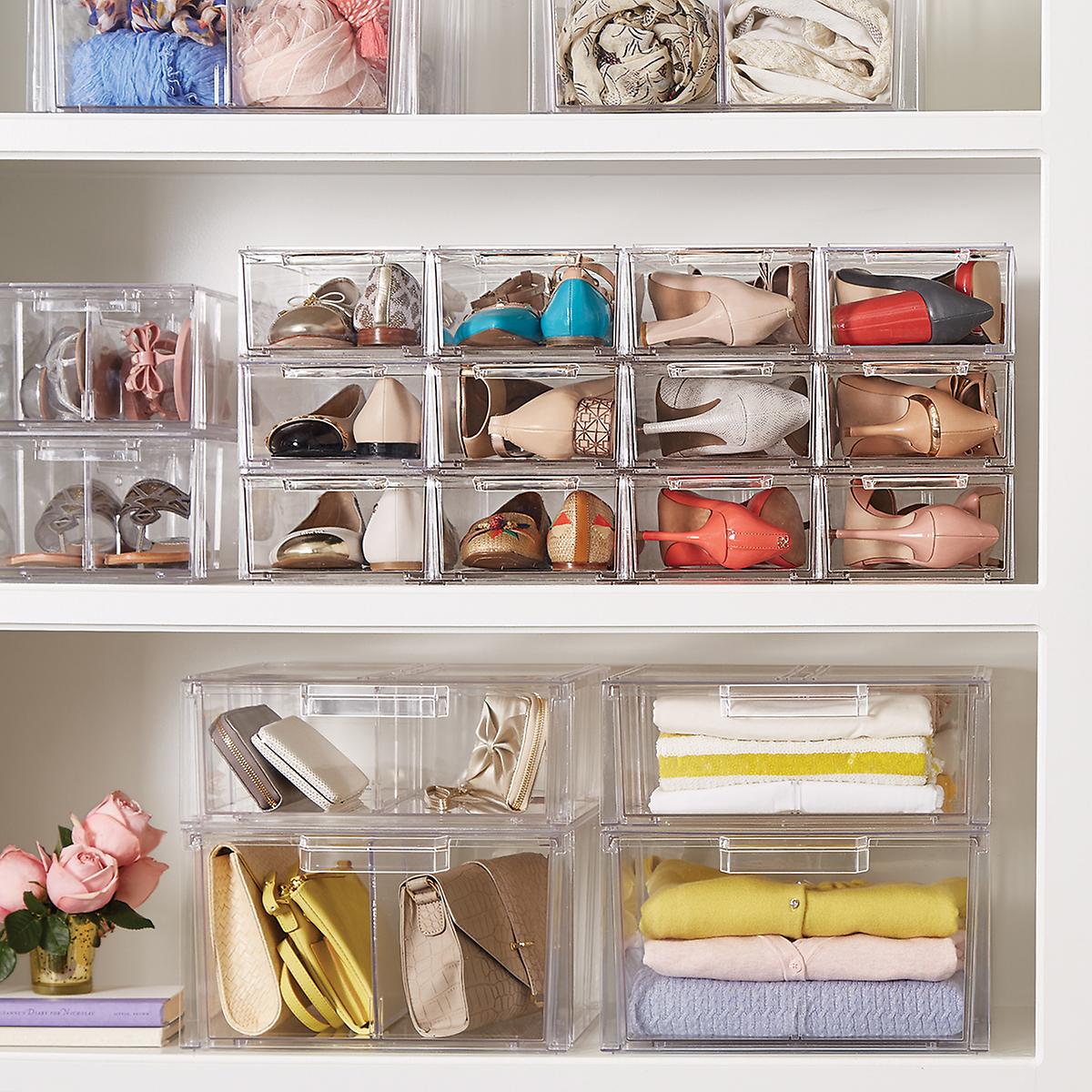 Clear Stackable Shoe Drawers-Various sizes