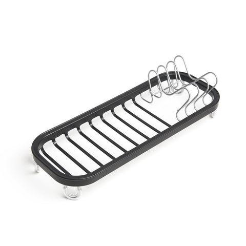 Dish Brush With Suction Cup Holder - Dark Grey