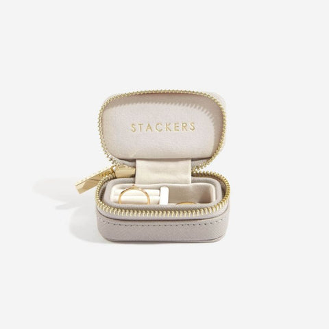 Stackers Mini Jewellery Lidded Box Taupe or Blush