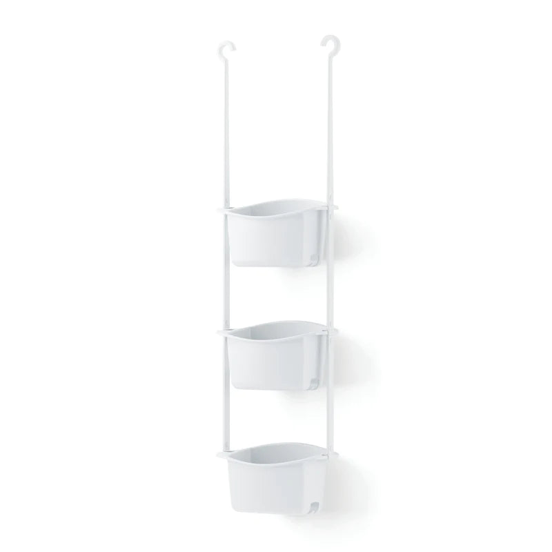 Flex Shower Bins - White