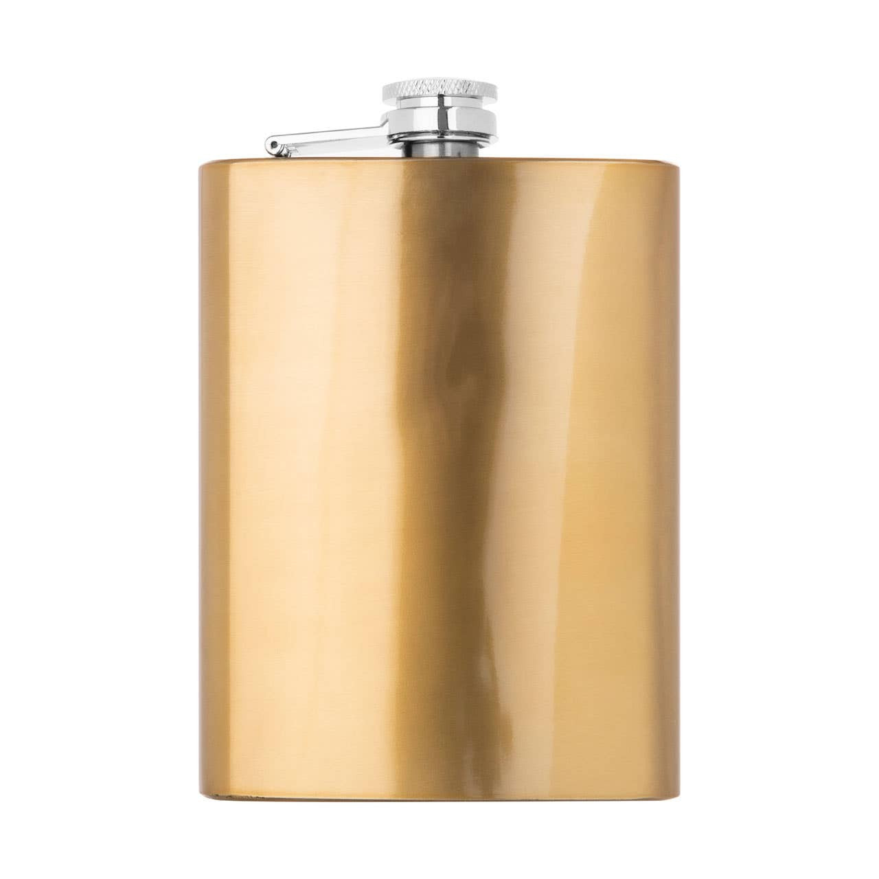 Auden Gold Finish Hip Flask-8oz