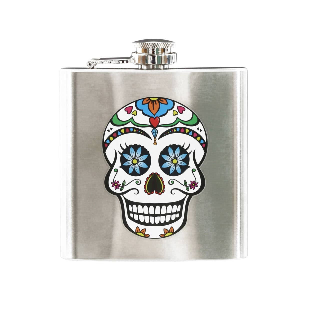 Auden Hip Flask Skull Design
