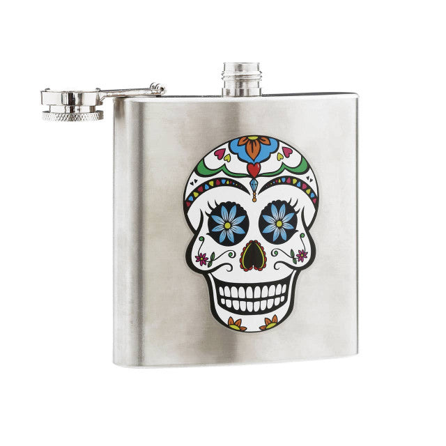 Auden Hip Flask Skull Design