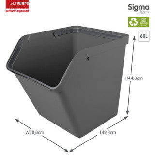 Sigma Home Sorting Unit 45L & 60L - Various Colours-Stackable