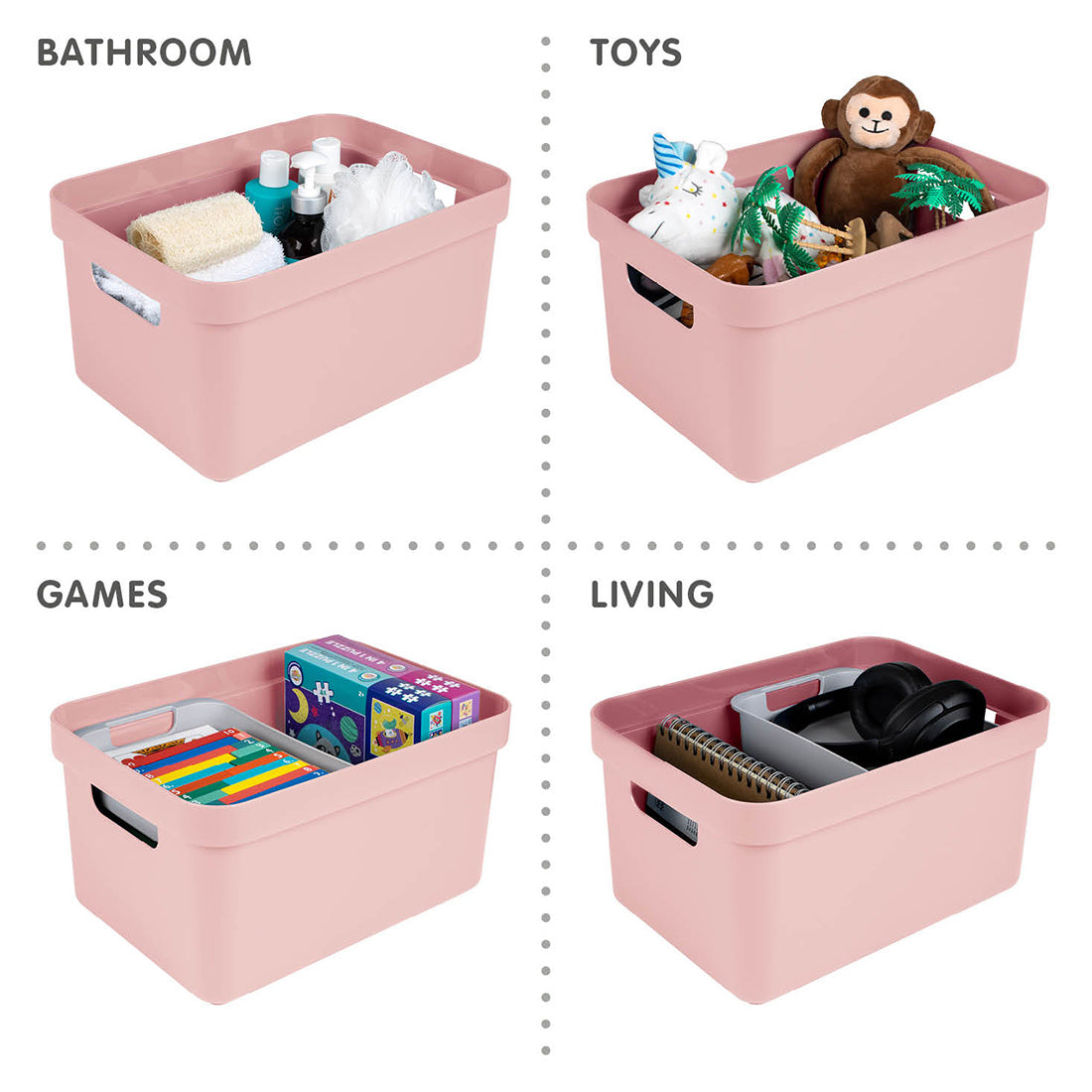 Sigma Home Storage Box 13L - Pink