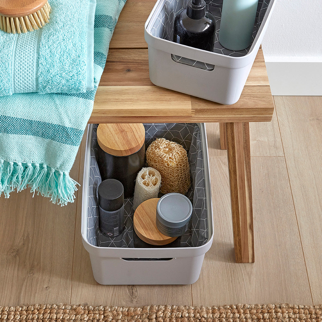 Sigma Home Storage Box 13L - Light Grey - The Organised Store