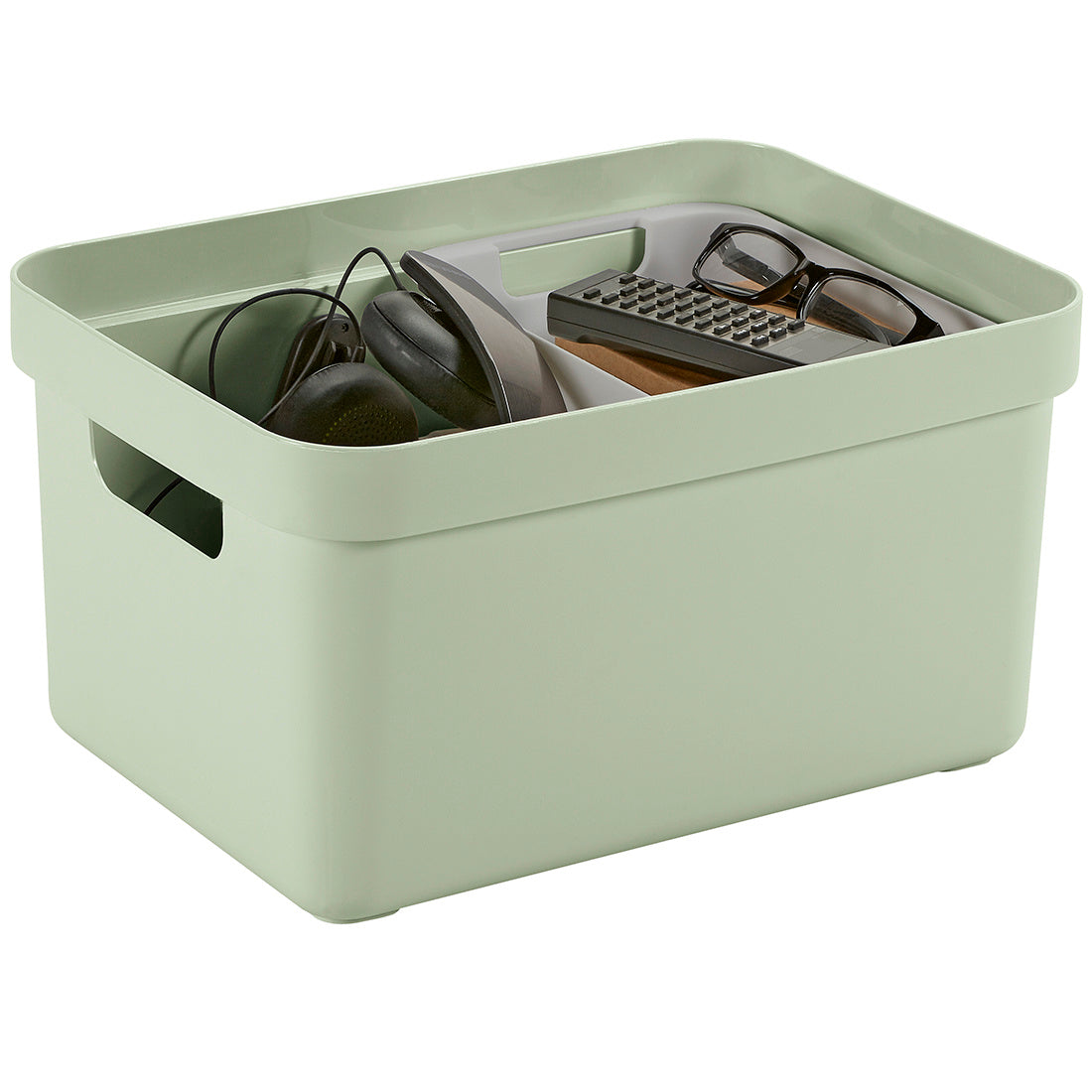 Sigma Home Storage Box 13L - Green - The Organised Store