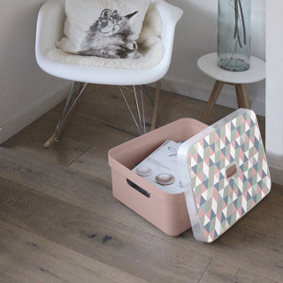 Sigma Home Storage Box 24L-Pink - The Organised Store