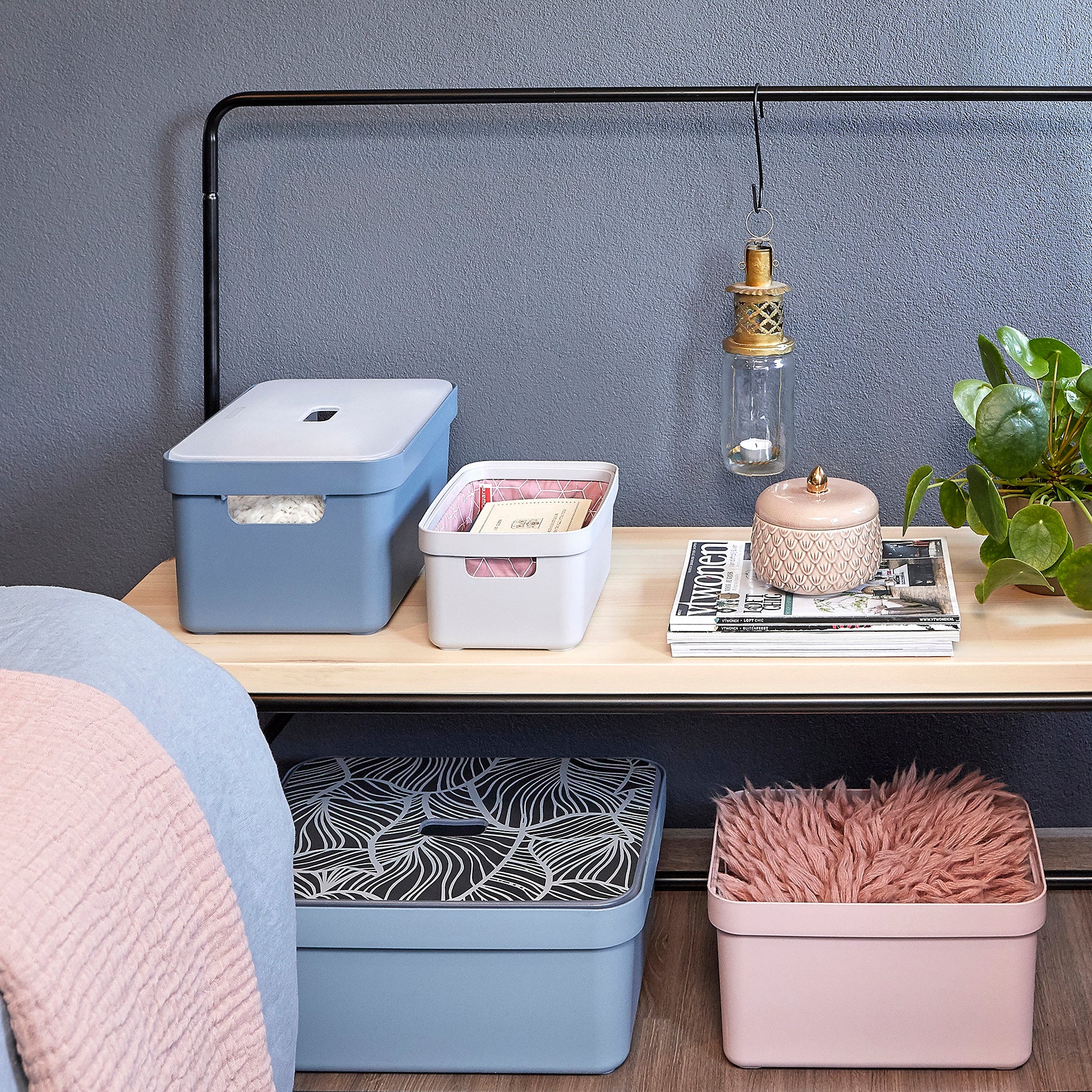 Sigma Home Storage Box 24L-Pink - The Organised Store