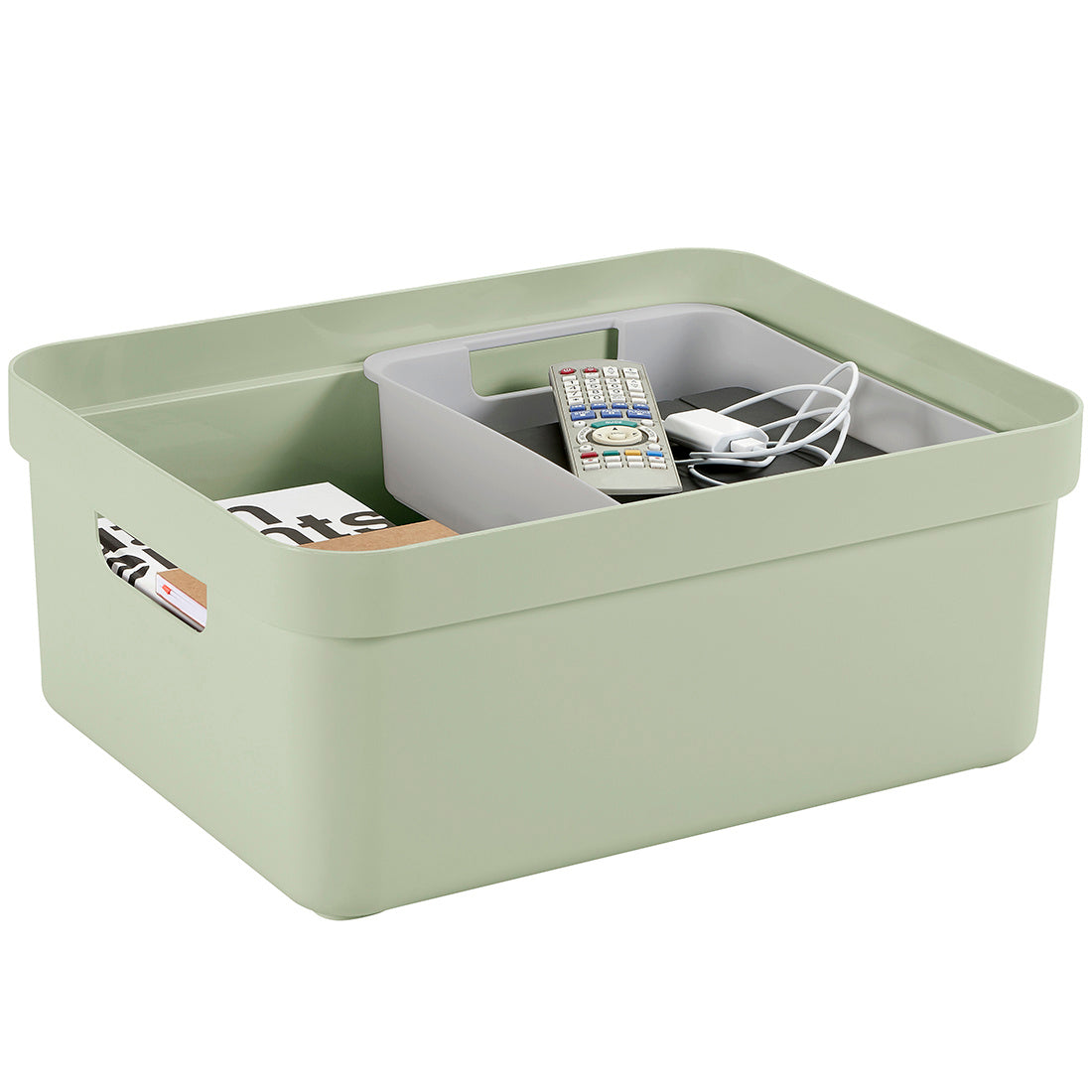Sigma Home Storage Box, 24L - Green - The Organised Store