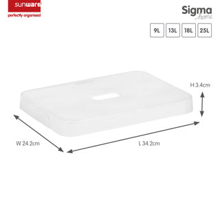 Sigma Home Storage Box, 24L -  White