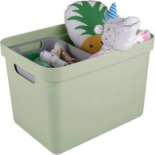 Sigma Home Storage Box 18L - Green & Dark Blue