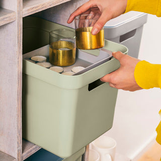 Sigma Home Storage Box 18L - Green & Dark Blue