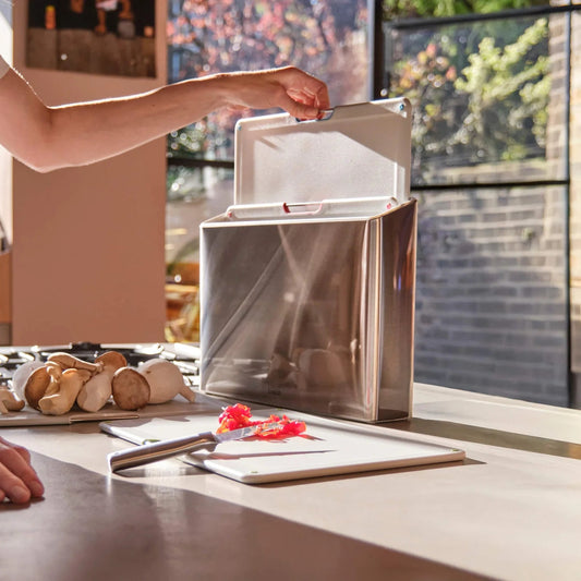 Steel 4-piece Stone Chopping Board Set With Stainless-Steel Case