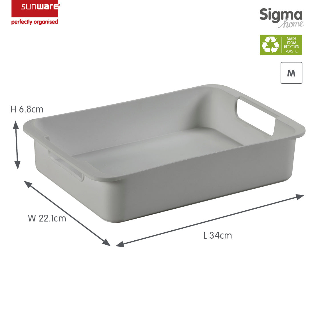 Sigma Home Storage Box, 24L -  White