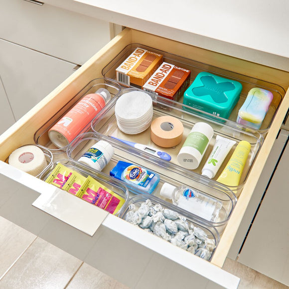 Stackable Drawer Organisers- Clear BPA Free
