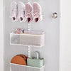 Elfa Shoe Wall & Door Rack- 4 Shoe Rack & 1 Medium & 1 Large Mesh Basket