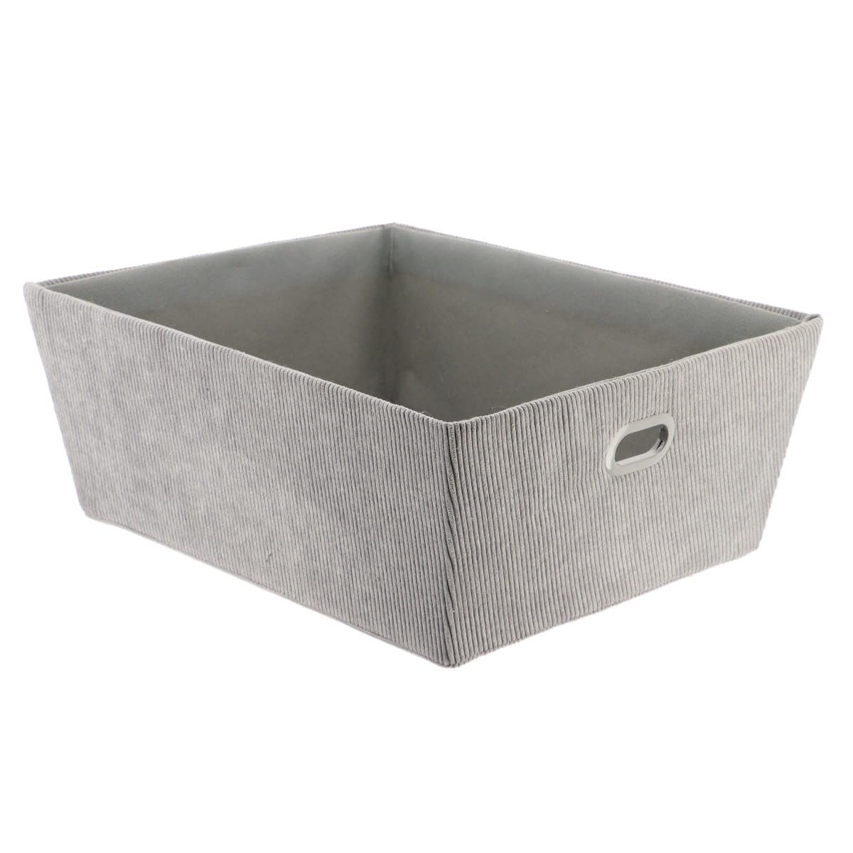 Corduroy Basket, Grey