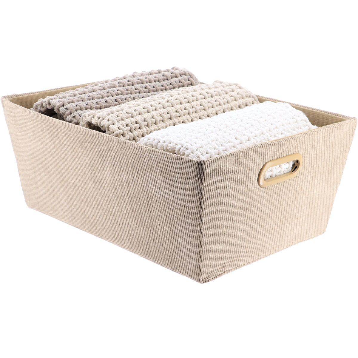 Carduroy Dressing Baskes - Various Colours & Sizes - The Organised Store