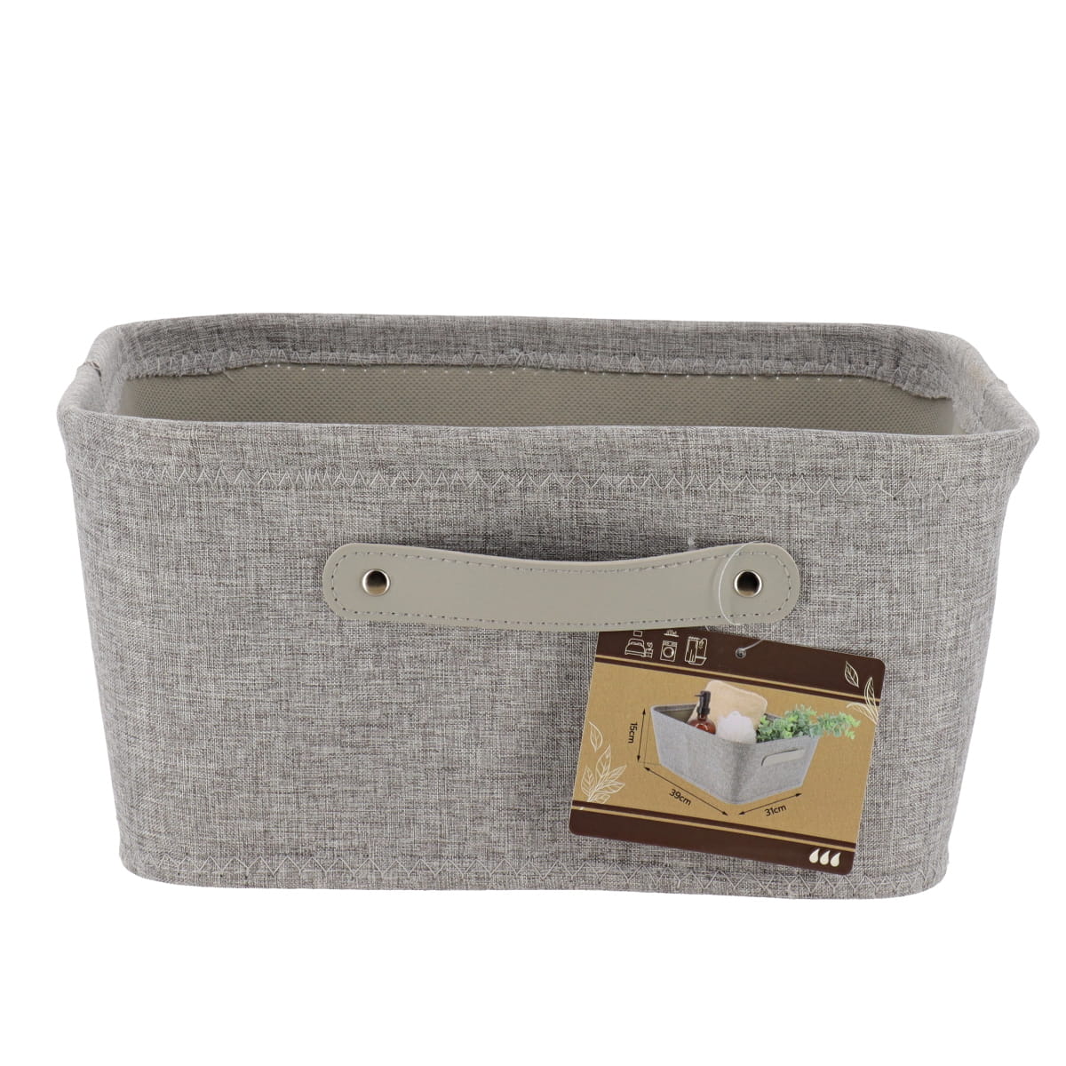 Polyester Storage Basket-Various Sizes -Grey