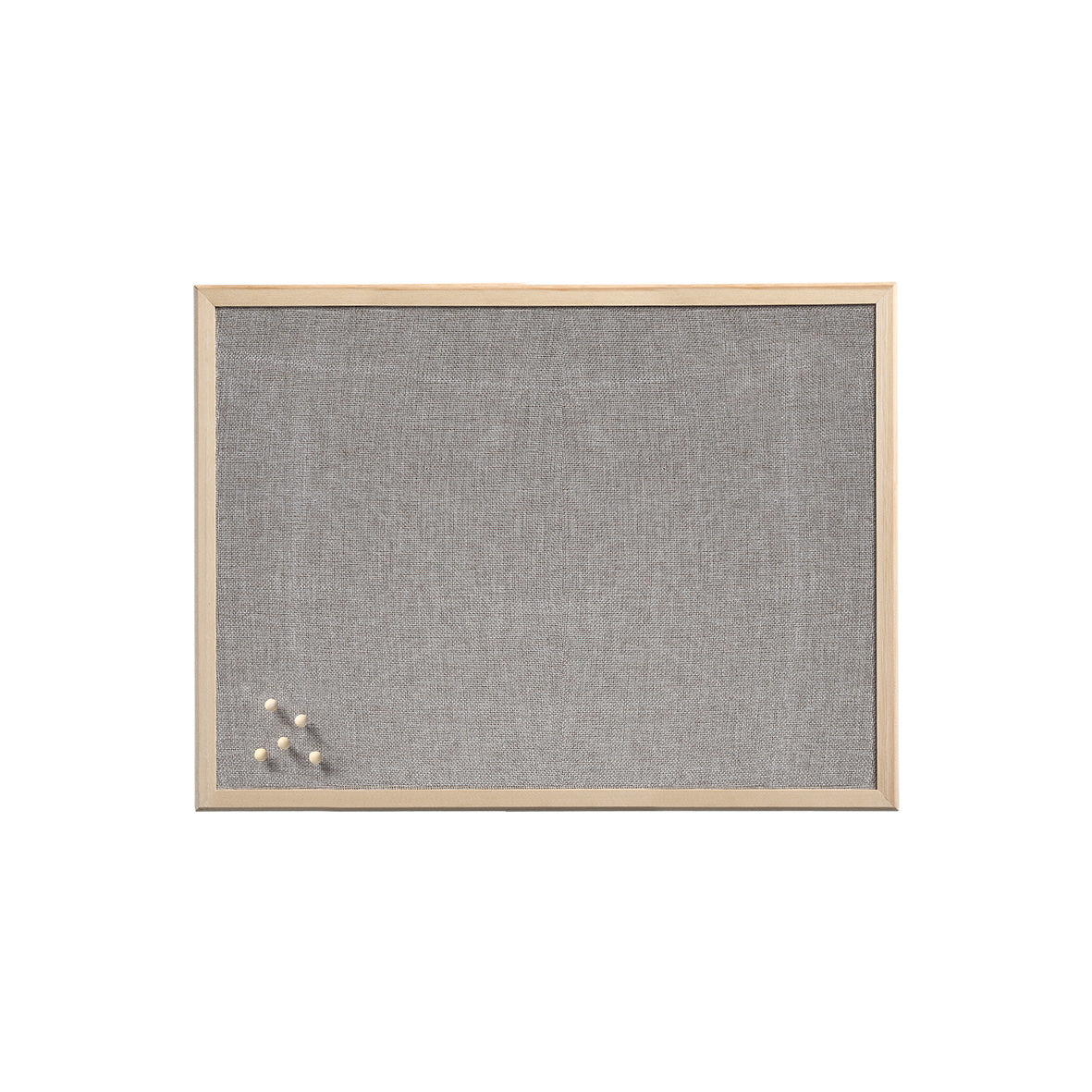 Pin Noticeboard- Linen & Wood