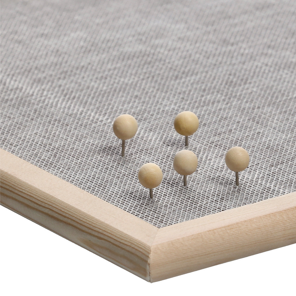 Pin Noticeboard- Linen & Wood