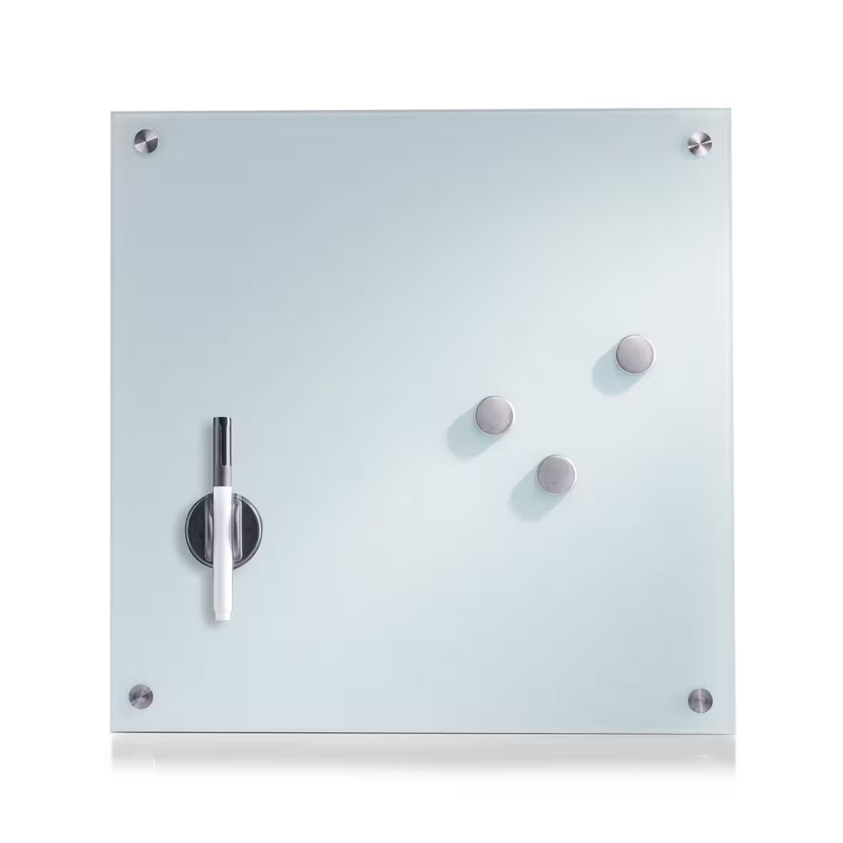 Memo Board- Glass- White- 40 x 40cm
