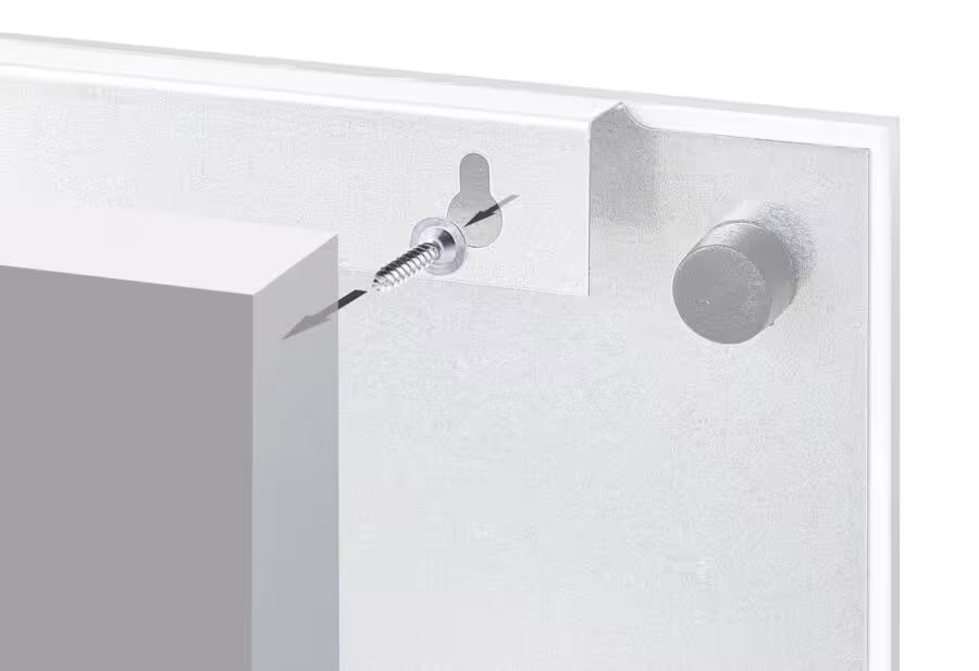 Memo Board- Glass- White- 40 x 40cm