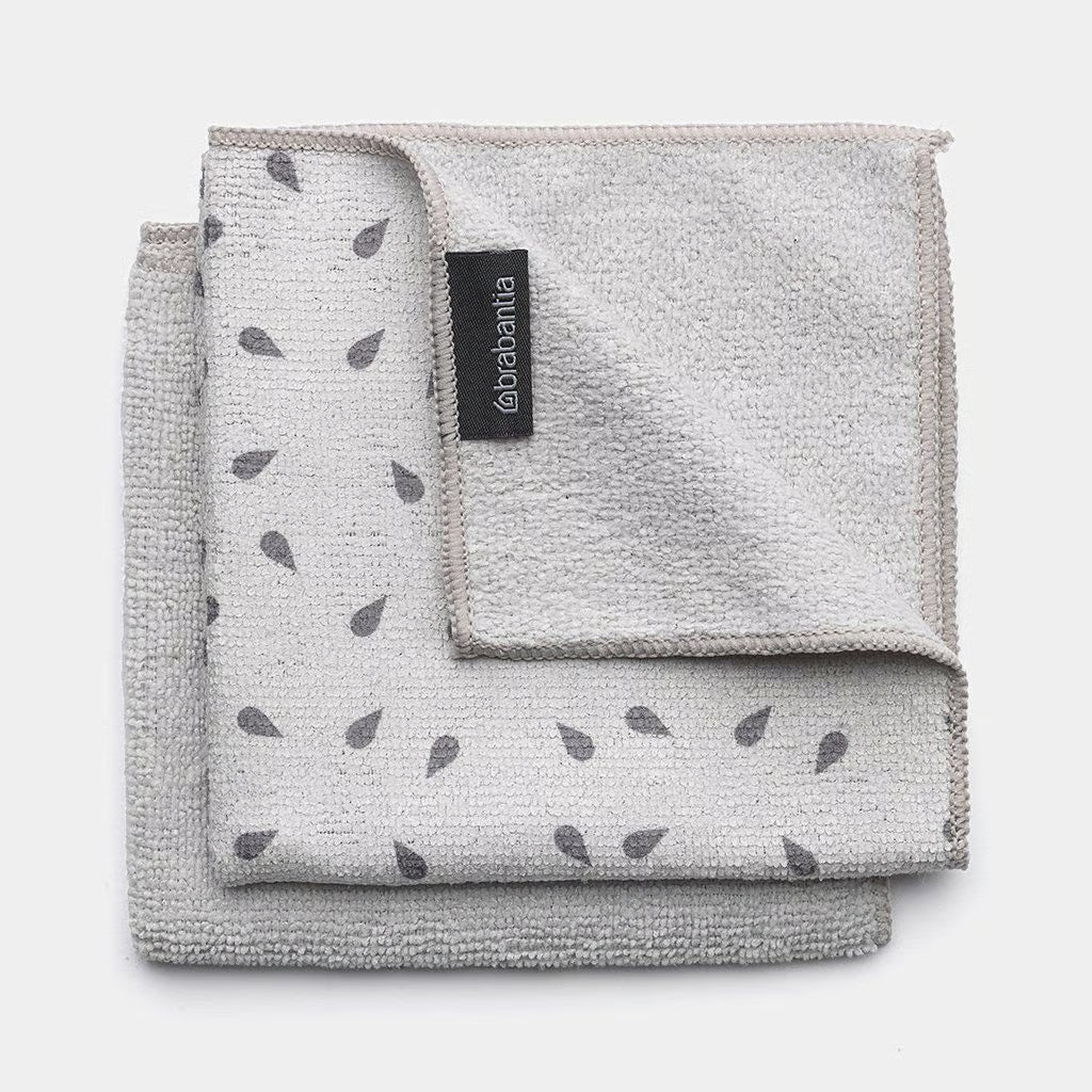 Brabantia Microfibre Dish Cloths- Grey - The Organised Store