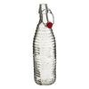 Dayla Clear Glass Bottle with Clip Lid 1L