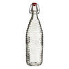 Dayla Clear Glass Bottle with Clip Lid 1L