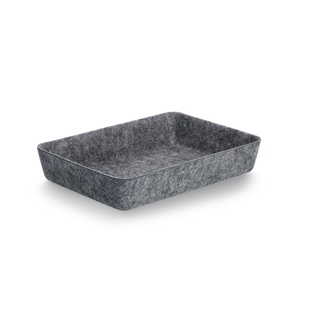 Organiser Set, 8pcs, Felt, Grey