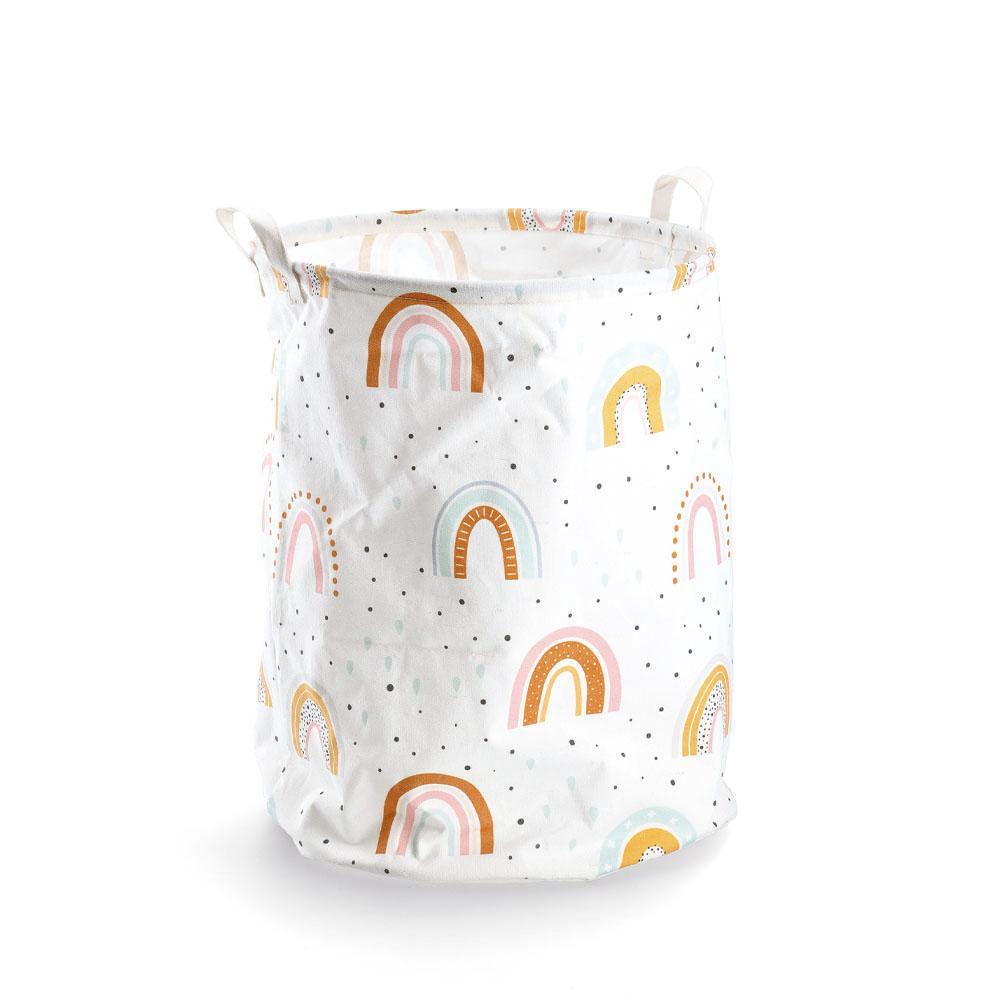 Laundry basket -Rainbow canvas