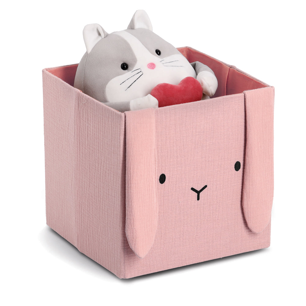 Storage Box, Muslin, Cotton/Polyester - Various Designs - The Organised Store