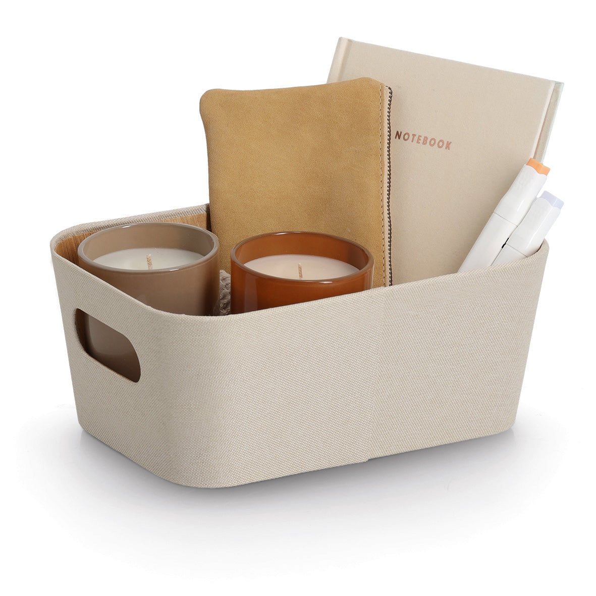 Stylish Storage Tote- Beige or Brown-Various Sizes - The Organised Store