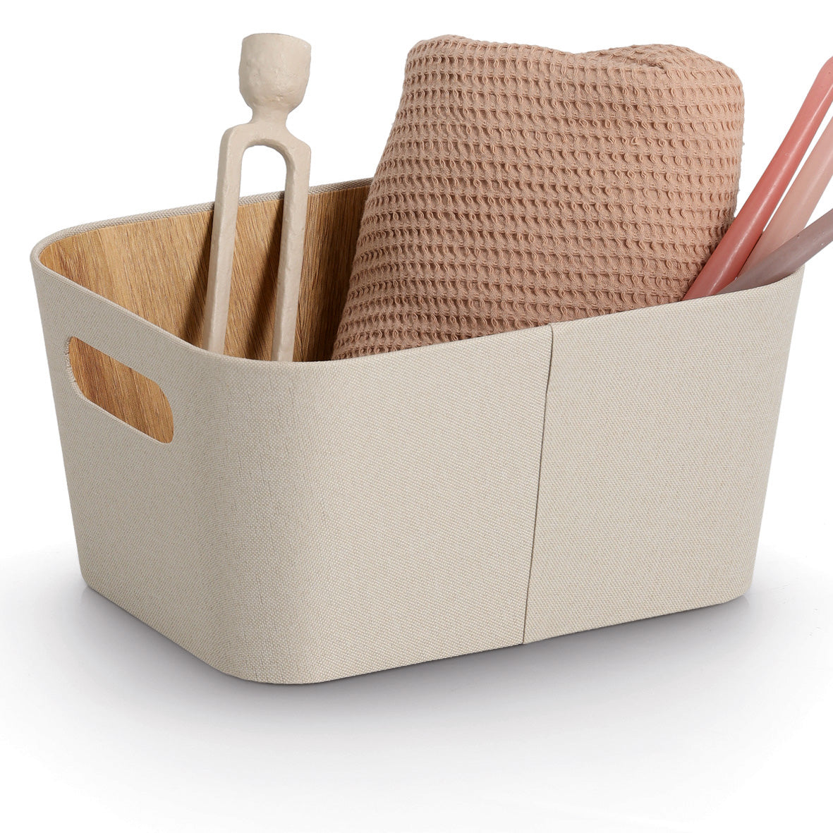 Stylish Storage Tote- Beige or Brown-Various Sizes - The Organised Store