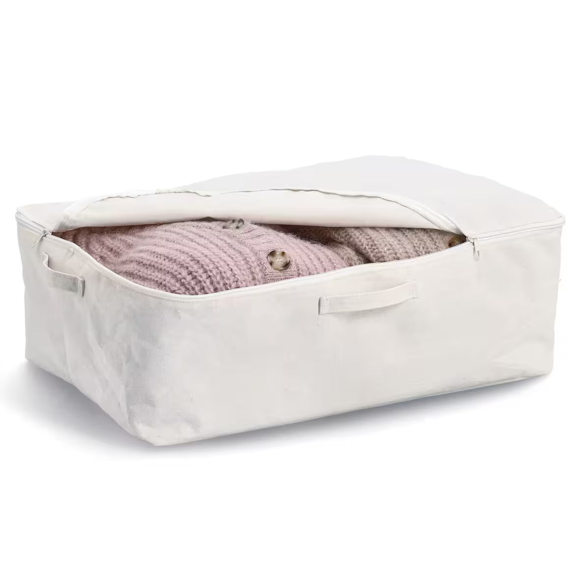 Storage Tote  with zipper: Polyester- Various sizes