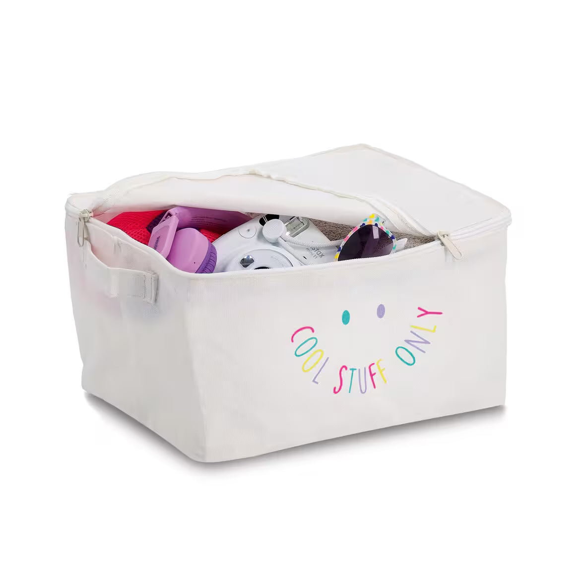 “Cool Stuff” Storage Totes with zipper