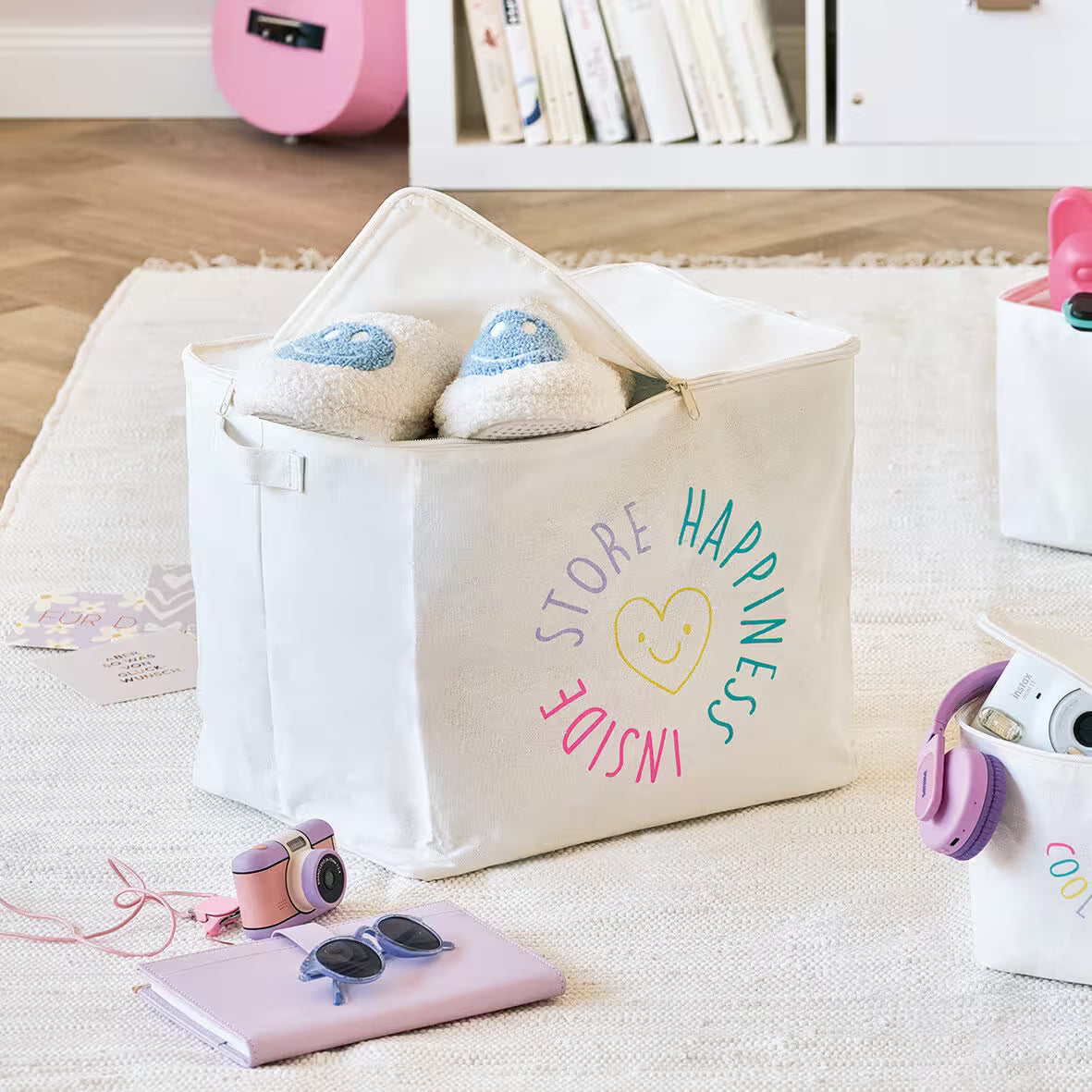 “Cool Stuff” Storage Totes with zipper