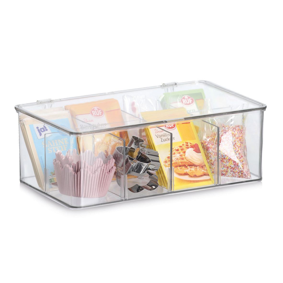 Organizer with 8 Compartments- Transparent