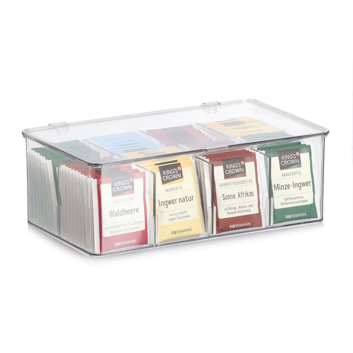 Organizer with 8 Compartments- Transparent