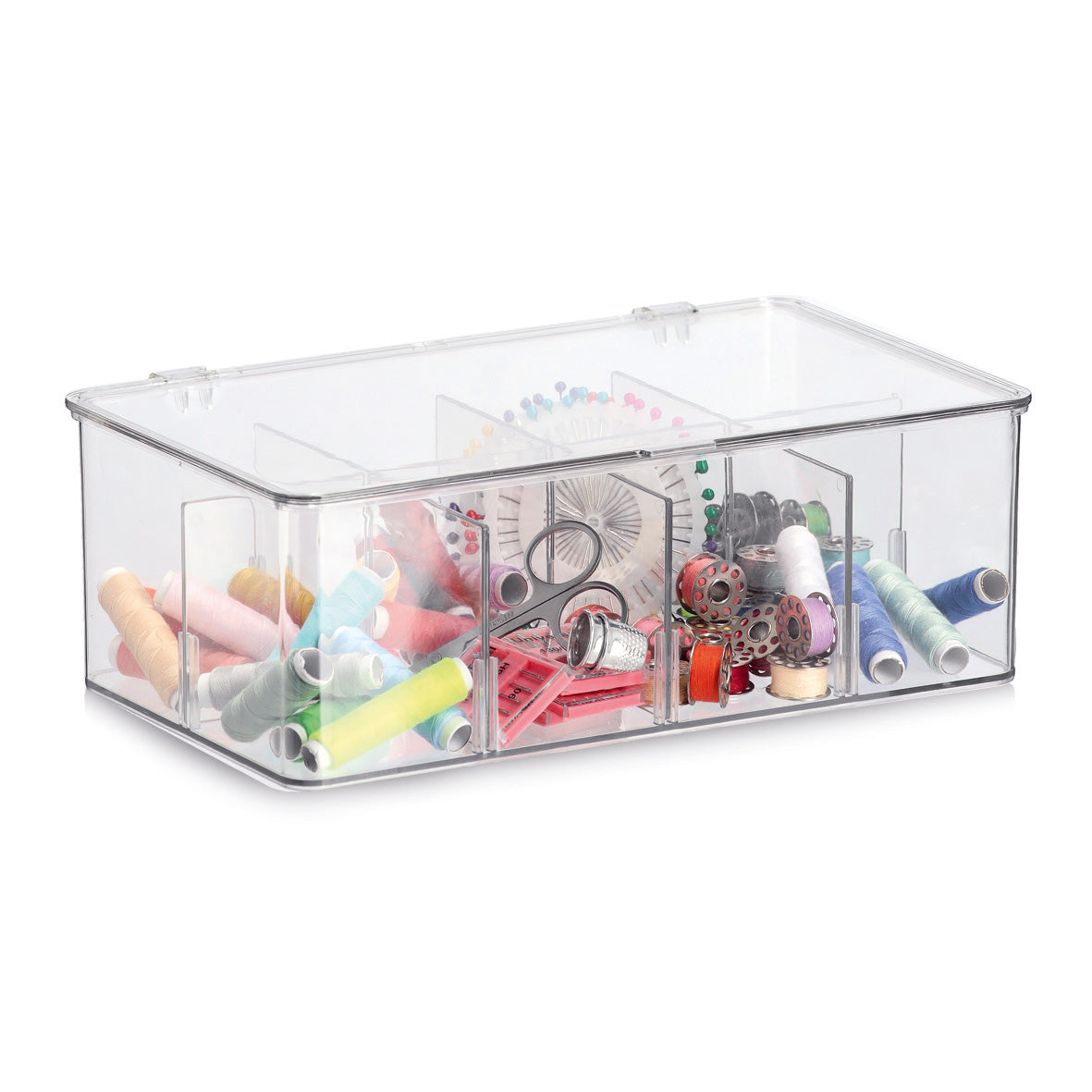 Organizer with 8 Compartments- Transparent