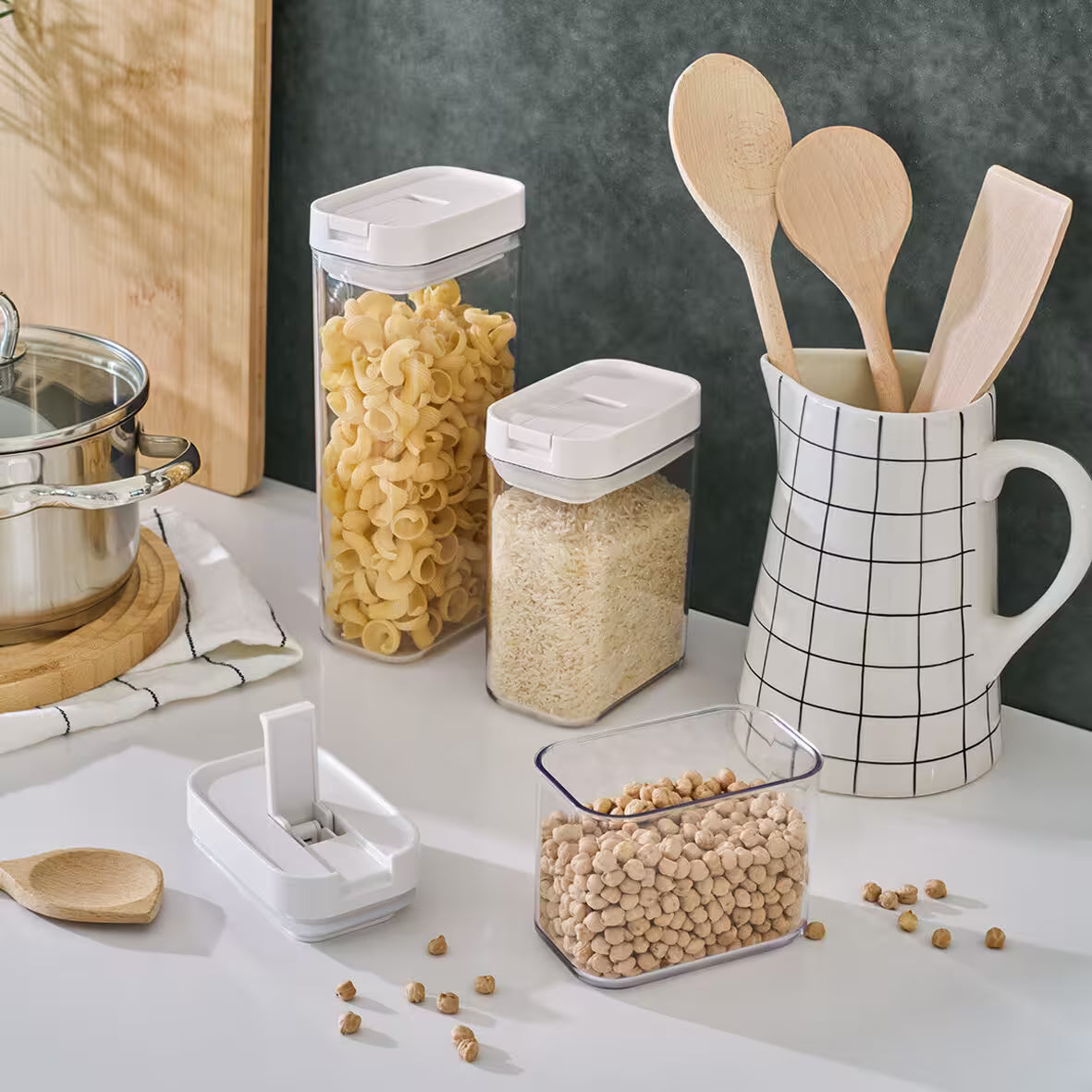 Slim Stackable Storage Container- Various - The Organised Store