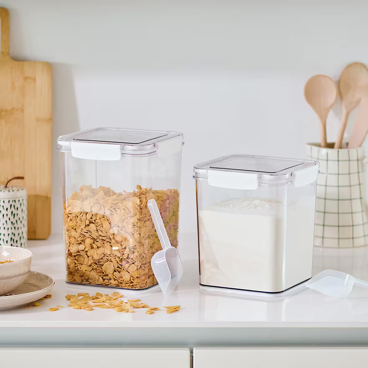 Storage containers-Large- with spoon - The Organised Store