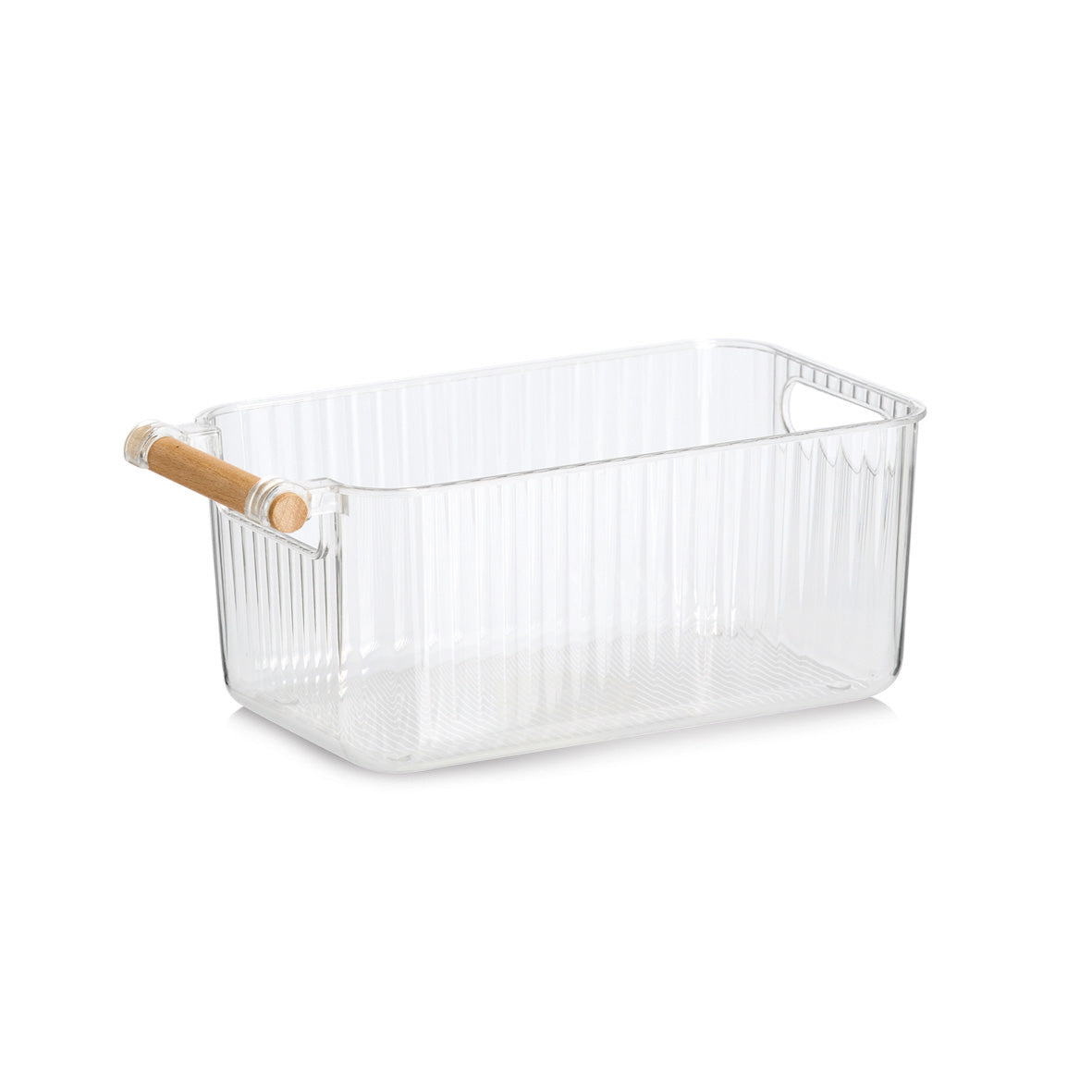 Storage Box Plastic& Bamboo -3-Piece Set